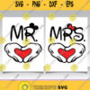 Valentines Day Svg Mr Mrs Mickey Minnie Mouse Svg Png Silhouette