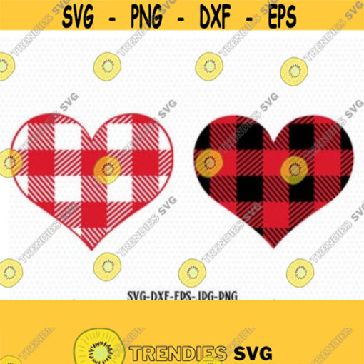 Valentines Hearts svg Plaid heart svg Heart svg Plaid svg Valentines Day svg CriCut Files frame svg jpg png dxf Silhouette cameo Design 55