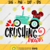 Valentines SVG Valentines SVG Boys Valentines Shirt SVG Valentines tractor Svg Monster tractor Svg Svg Files for Cricut Design 324