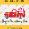 Valentines SVGHappy Valentines SVG Cutting File SvgValentines red Truck SvgVector Clipart Dxf Silhouette cameo CriCut FilesTruck SVG pdf