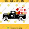 Valentines red Truck Svg Valentines vintageTruck Valentines SVG Cutting File Svg CriCut Files svg jpg png dxf Silhouette cameo Design 434