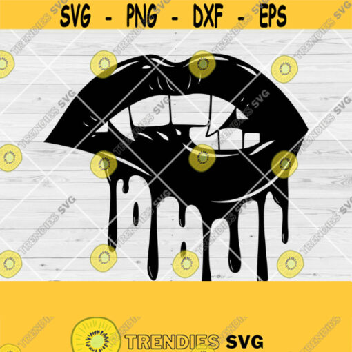 Vampire Lips SVG Halloween SVG Dripping Lips SVG Gothic Svg Bloody Lips Png Sublimation Designs Downloads Dxf Svg Files for Cricut