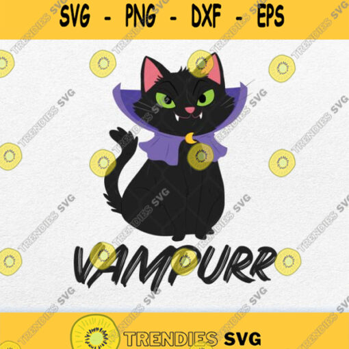 Vampurr Vampire Cat Halloween Svg Png