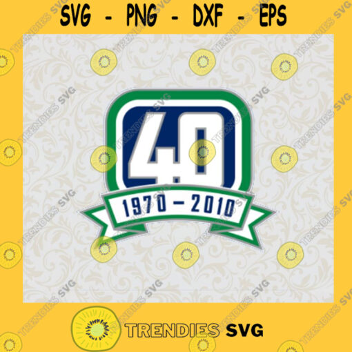 Vancouver Canucks Logo Number 40 Professional Hockey Team SVG Idea for Perfect Gift Gift for Everyone Digital Files Cut Files For Cricut Instant Download Vector Download Print Files