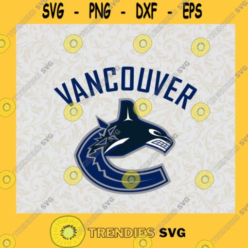 Vancouver Canucks Old Shark Logo Professional Hockey Team SVG Idea for Perfect Gift Gift for Everyone Digital Files Cut Files For Cricut Instant Download Vector Download Print Files
