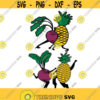 Veggie Beets Pineapple Smoothie Juice SVG PNG DXF eps Designs Cameo File Silhouette Design 1141
