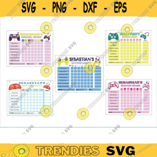 Video Game Reward Chart Video Game Kids Chore Chart PDF Kids video games Routine Chart Printable Reward Chore Chart pdf video games pdf Design 1284 copy