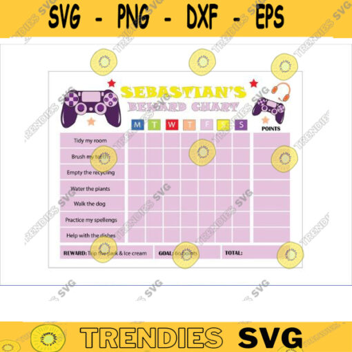 Video Game Reward Chart Video Game Kids Chore Chart PDF Kids video games Routine Chart Printable Reward Chore Chart pdf video games pdf copy