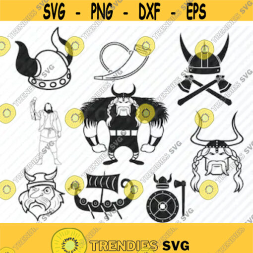 Viking Bundle SVG Files For Cricut Nordic Vikings svg Clipart Viking Helmet silhouette Files SVG Image Eps Png Dxf Stencil Clip Art Design 252