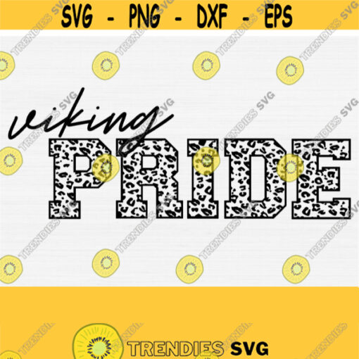 Viking Pride Svg Viking Svg Cut FileLeopard Print Svg Viking Logo Mascot SvgPngEpsDxf Vector Viking School Team Spirit Svg Download Design 1243