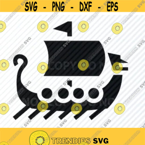 Viking Ship 3 SVG File For Cricut SVG Silhouette Clipart SVG Image Sailboat svg Eps Png Dxf Clip Art Viking boat Nautical svg Design 386