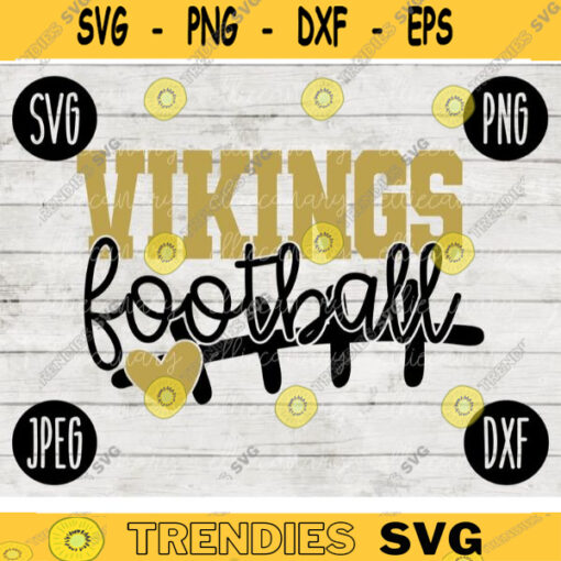 Vikings Football SVG Team Spirit Heart Sport png jpeg dxf Commercial Use Vinyl Cut File Mom Dad Fall School Pride Cheerleader Mom 2135