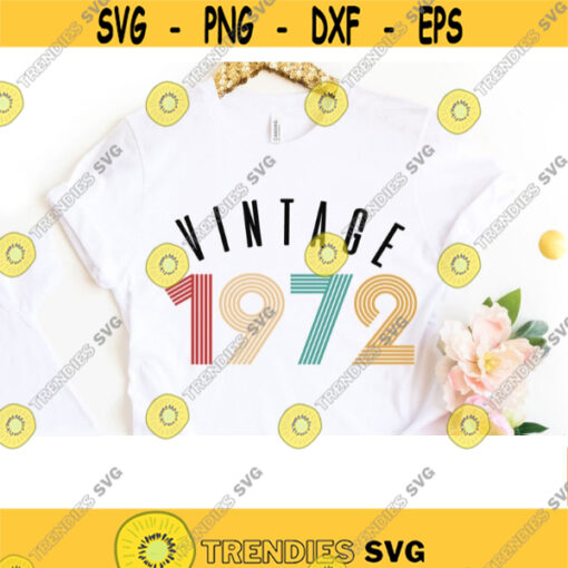 Vintage 1972 svg vintage birthday 1972 svg vintage svg 48th birthday svg Vintage 1972 Sublimation designs download