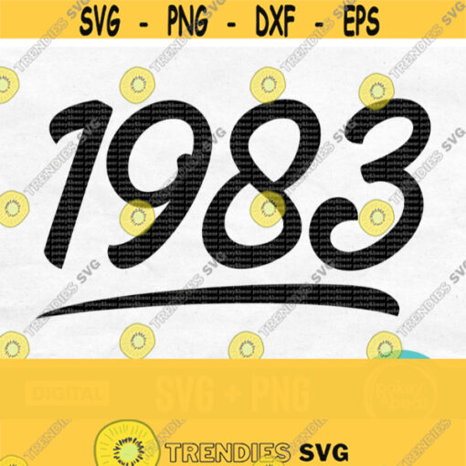 Vintage 1983 Svg Vintage Birthday Svg Born In 1983 Svg Retro Svg 1983 Shirt Svg 1983 Classic Svg Made In 1983 Svg Vintage 1983 Png Design 669