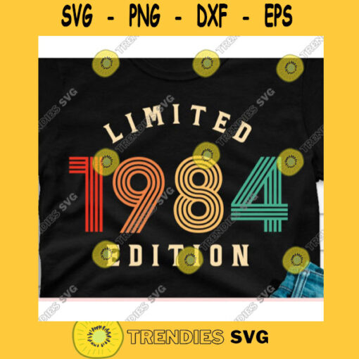 Vintage 1984 Limited edition svg36th Birthday svgThirty sixth birthday svgVintage birthday svgVintage birthday shirt svg