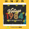 Vintage 1984 Original parts svg36th Birthday svgThirty sixth birthday svgVintage birthday svgVintage birthday shirt svg