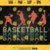 Vintage Basketball Players Svg Png Dxf Eps Silhouette Cricut File