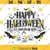 Vintage Happy Halloween Decal Files cut files for cricut svg png dxf Design 511