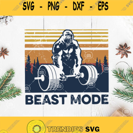 Vintage King Kong Weightlifting Svg King Kong Gym Svg Power Of King Kong Svg