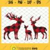 Vintage Plaid Deer Family SVG PNG DXF EPS Cricut 1