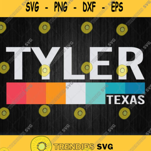 Vintage Retro Tyler Texas Svg