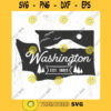 Vintage Washington SVG cut file Washington State home svg Mt. Rainier svg Pacific Northwest svg PNW svg Commercial Use Digital File