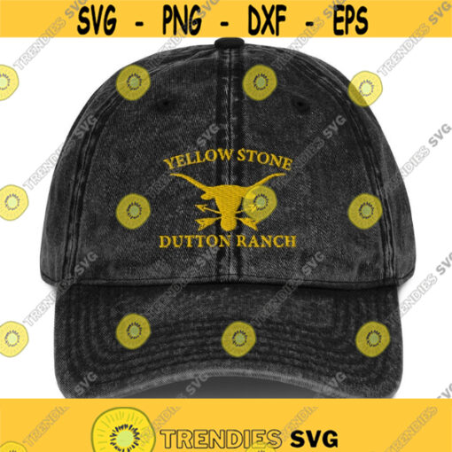 Vintage YellowStone Skull Bull Arrows Cotton Twill Cap Design 270