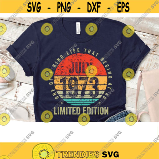 Vintage july 1973 png july birthday sublimation PNG 1973 vintage birthday png 40th birthday png Vintage 1973 Sublimation designs PNG