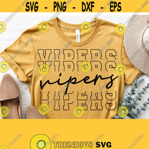 Vipers Svg Vipers Team Spirit Svg Cut File High School Team Mascot Logo Svg Files for Cricut Cut Silhouette FileVector Download Design 1495