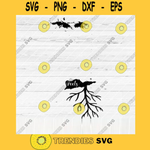 Virgin Islands Roots SVG Home Native Map Vector SVG Design for Cutting Machine Cut Files for Cricut Silhouette Png Pdf Eps Dxf SVG