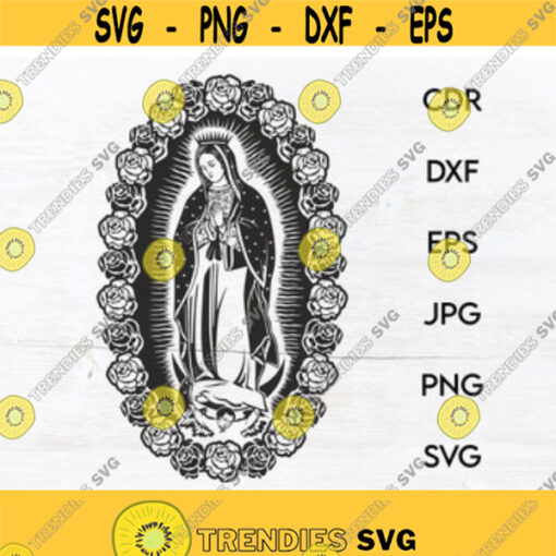 Virgin Mary svg design Vector Christian silhouette digital Bible art Jesus Christ instant download cut files printable religion svg Design 72