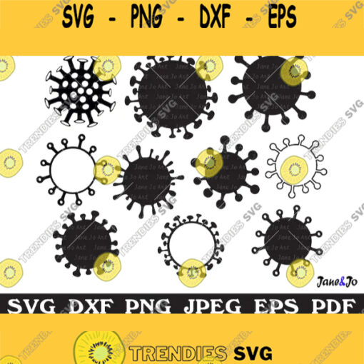 Virus SVG Social Distancing Svg Quarantine SVG Virus bundle svg Clipart Vector Diseasecutting file circuitT shirt Germs Cute DXF Png