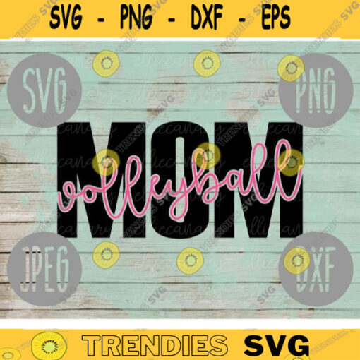 Volleyball Mom svg png jpeg dxf cutting file Commercial Use Vinyl Cut File Gift for Her Mothers Day School Team Sport Game 1068