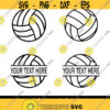 Volleyball SVG PNG PDF Cricut Silhouette Cricut svg Silhouette svg Volleyball Split Frame svg Volleyball Split png Sports svg Design 2015