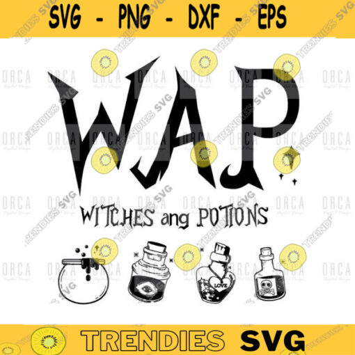 WAP Witches and Potions svgpng Sublimation Design Halloween Clipartdigital file 28