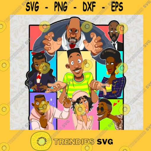 WILL SMITH Svg Fresh Prince of Bel air Tv Show SVG Digital Download 90s American Tv Series Black ArtWill Smith Cartoon Print Sublimation