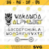 Wakanda Alphabet svg Black Panther movie svg Monogram svg Circle Monogram Alphabet A ZRING svg digital download 20