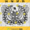 Warrant Officer Eagle Rising svg png ai eps dxf DIGITAL FILES for Cricut CNC and other cut or print projects Design 288