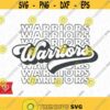 Warriors Echo Svg School Spirit Retro Design Svg Warrior Pride Png Warriors Football Cheer Svg Football Baseball Basketball Cricut Cut File Design 644
