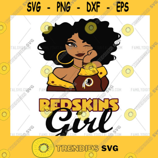 Washington Redskins Girl NFL Svg Girl Nfl Sport Sport Svg Girl Cut File Silhouette Svg Cutting Files Download Instant BaseBall Svg Football Svg HockeyTeam