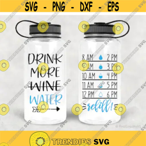 Water Tracker Svg Drink More Water Wine Water Tracker Svg Water Bottle Svg Funny Svg Tumbler Svg Cut Files for Cricut Png Dxf Design 6252.jpg
