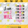 Water tracker SVG I Can And I Will svg Water tracker cut File Motivational Water tracker design Water tracker Cricut Silhouette Design 1403