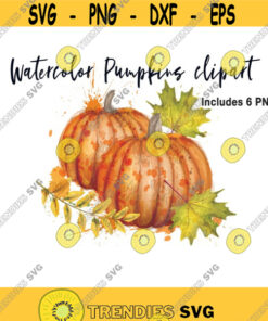 Watercolor pumpkin clipart fall clipart sublimation design download pumpkin for thanksgiving Watercolor pumpkin thanksgiving clipart