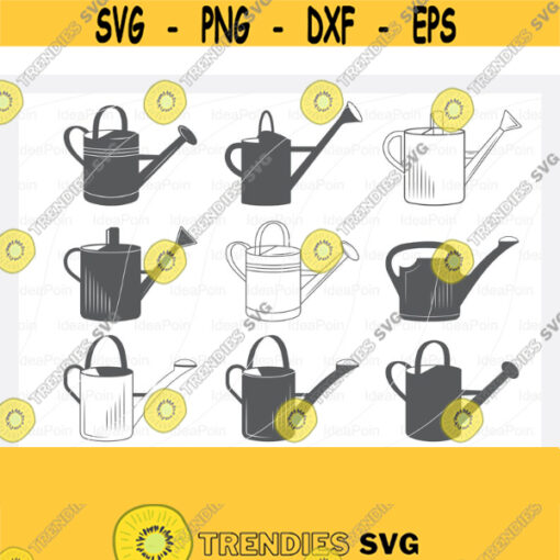 Watering Can SVG File Watering Can Silhouette Watering Can Vector Watering Can Clipart Watering Can Files for Cricut svg dxf png