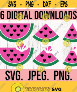Watermelon Clipart SVG Watermelon Birthday SVG Fruit Slice Digital Download Bitten Watermelon svg Silouette Cricut Cut File PNG Design 963