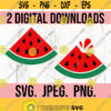 Watermelon Slice Clipart SVG Watermelon SVG Fruit png Digital Download Bitten Watermelon svg Summer Silouette Cricut Cut File PNG Design 957