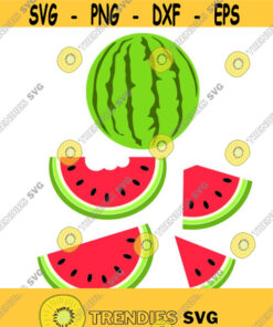 Watermelon Summer food Cuttable Design SVG PNG DXF eps Designs Cameo File Silhouette Design 365