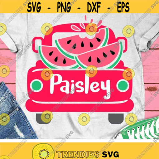 Watermelon Svg Watermelon Truck Svg Vintage Old Truck Svg Summer Svg Dxf Eps Monogram Svg Kids Girls Svg Silhouette Cricut Cut Files Design 434 .jpg