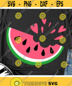 Watermelon Svg Watermelon with Bite Taken Svg Pink Watermelon Shirt Design Svg Dxf Eps Love Summer Svg Silhouette Cricut Cut Files Design 127 .jpg