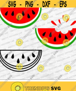 Watermelon Svg Watermelons Clip Art Summer Svg Watermelon Slice Svg Dxf Eps Fruit Svg Tropical Beach Silhouette Cricut Cut Files Design 2263 .jpg